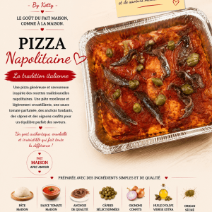 Pizza napolitaine anchois câpre